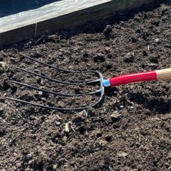 Razor-Back Forged 4-Tine Manure Fork -Landscape greening equipment 0445 2