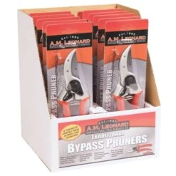 Leonard Traditional Bypass Pruner Display Box With 12 Pruners -Landscape greening equipment 1286db 2