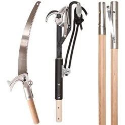 Corona Professional Pole Pruner & Saw Combination With Two 6ft Sectional Wood Poles
