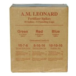 Leonard 8-16-16 Tree Food For Fruit And Ornamental Trees, Box Of 40 Stakes