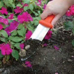 Classic Stainless Steel Soil Knife By A.M. Leonard, 6in Dual Edged Blade, Lifetime Warranty -Landscape greening equipment 4750 8