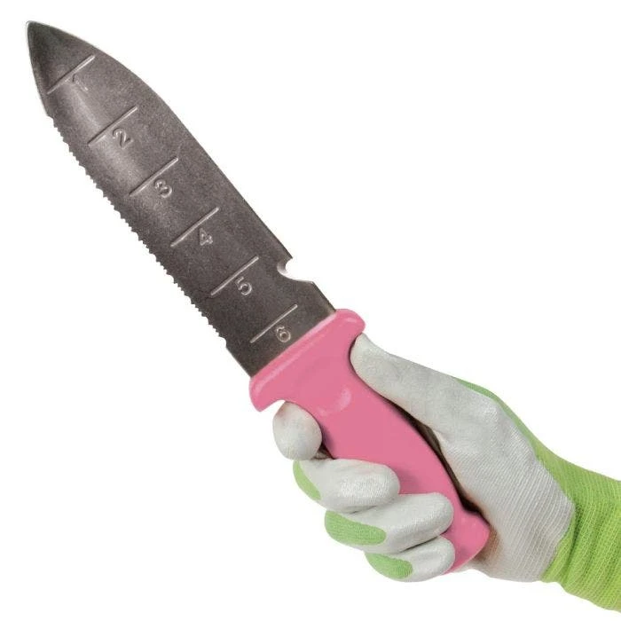 Pink Leonard Deluxe Stainless Steel Soil Knife 3 Pink Leonard Deluxe Stainless Steel Soil Knife - Image 3