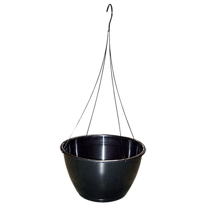 Belden Plastics 14-Inch Saucerless Baskets, Black, Case Of 25 5 Belden Plastics 14-Inch Saucerless Baskets, Black, Case Of 25 - Image 5