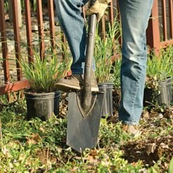 Leonard Full-Strap Diamond-Point Spade With Straight Handle -Landscape greening equipment a13dl 4