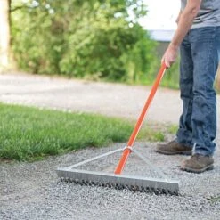 Leonard Aluminum Lawn Rake 24in Wide -Landscape greening equipment al246 3 1