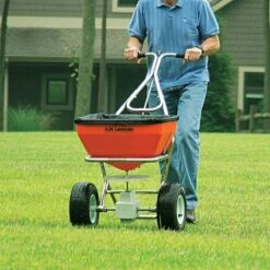 Leonard 70 Lb Spreader With Stainless Steel Frame -Landscape greening equipment am70s 4 1
