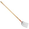 Leonard 6-Tine Forged Steel Manure Fork With 54-Inch Straight Handle