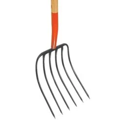 Leonard 6-Tine Forged Steel Manure Fork With 54-Inch Straight Handle -Landscape greening equipment amf6 2 1