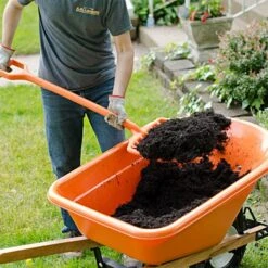 Leonard 8-Tine All-Poly Scoop Fork With 30-inch D-Grip Handle -Landscape greening equipment apf800 3 2