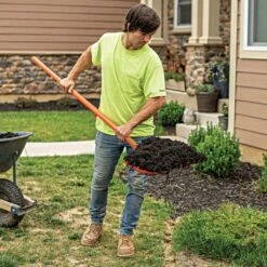 Leonard 8-Tine Poly Mulching Fork With Straight Handle -Landscape greening equipment apf815 live 10.20.22