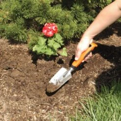 Leonard Trowel Cast Aluminum W/ Gel Grip -Landscape greening equipment at10 2