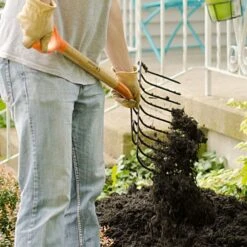 Leonard 10-Tine Ensilage Fork With Poly D-Grip -Landscape greening equipment awf10 5