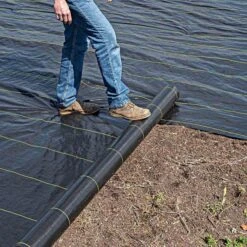 3.2oz Premium Woven Ground Cover 12ft (Folded) X 300ft -Landscape greening equipment gc123 live rolling4 5.2.23 1