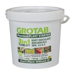 Grotab 3-in-1 Premium Plant Starter (12-8-4), 500 Tabs