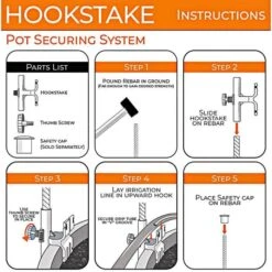 HookStake, Pack Of 25 -Landscape greening equipment hs25 instructions