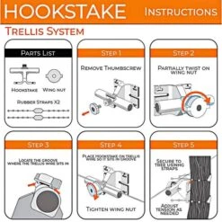 HookStake Trellis, Pack Of 25 -Landscape greening equipment hst25 instructions