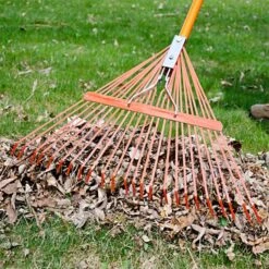 Leonard Spring Rake, 24-Tine Head With Fiberglass Handle -Landscape greening equipment msrf 224 4 1