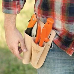 Leonard Deluxe Soil Knife, Pruner, Saw, And Sheath Combo -Landscape greening equipment pkscom 3 1