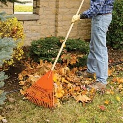 Leonard 18in Poly Rake, 54in Handle -Landscape greening equipment prc18 3 1