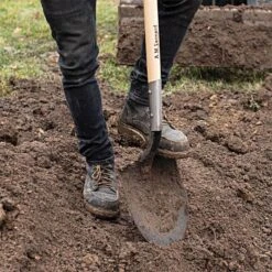 Leonard Round Point, Open Back Shovel W/ 48" Ash Handle -Landscape greening equipment rps 3