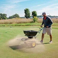 Spyker Ergo-Pro Spreader 80lb With Stainless Steel Frame -Landscape greening equipment spy80 1s golfgreen 1 1